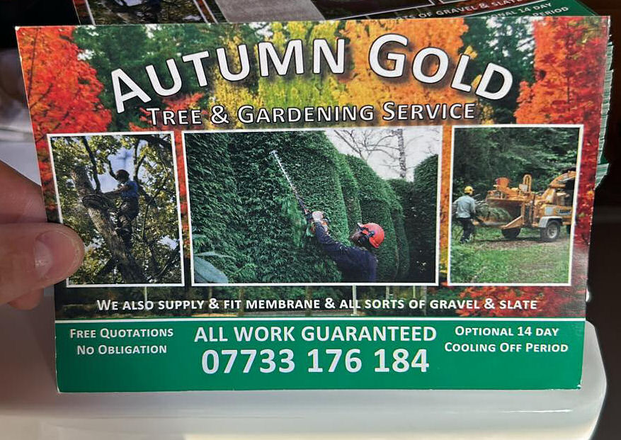 Printed landscaping service flyers
